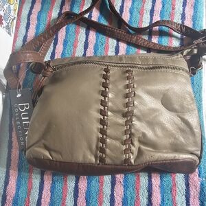 Bueno Olive and Brown Shoulder Bag